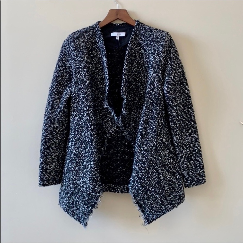 IRO campi draped boucle-knit jacket